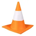 Boland 33007 - Hut Verkehrskegel, Kopfbedeckung, Verkehrshütchen, Accessoire, Kostüm, Karneval, Mottoparty