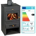 Eek A - Wasserführender Kaminofen Prity K1 W8 - 6 + 7 Kw - Ecodesign 2022