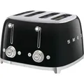 SMEG TSF03BLEU 4-Schlitz-Toaster Schwarz