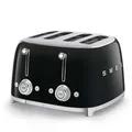 SMEG TSF03BLEU 4-Schlitz-Toaster 50's Retro Style, Schwarz