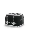 Smeg TSF03BLEU 50's Style Toaster 4-Schlitz, Schwarz