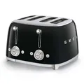 SMEG Toaster TSF03BLEU 50er Retro Style, 4 Scheiben, 2000 Watt, Edelstahl