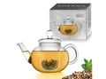 Creano Teekanne Teekanne 1,2 Liter mit Glassieb und Glasdeckel, 1.2 l, 1x Glasteekanne mit Glassieb