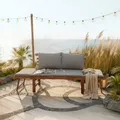 Riess Ambiente Outdoor Garten Sitzbank MODULAR - 200cm - Natur - Akazie inkl. Kissen klappbar Gartenbank Bank