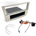 Sound way - 1 DIN Autoradio RadioRahmen RadioBlende einbauset kompatibel mit Opel Astra H/Antara/Corsa D/Zafira B