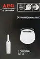 3 AEG Electrolux Staubsaugerbeutel Gr.19 Junior GR19