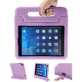imoshion Tablet Hülle - Passend für iPad 5e generatie (2017) 9.7 inch/ 6e generatie (2018) 9.7 inch - Back Cover mit Griff Kindersicherung - Lila