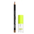 NYX Professional Makeup Lip Artist Kit, Lippen-Makeup-Set bestehend aus Slim Lip Pencil Lipliner, Farbe 855 Nude Truffle, und Fat Oil Lip Drip Lipgloss, Farbe 01 My Main