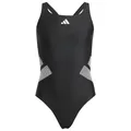 adidas - Kid's 3 Bar Logo C-Back Suit - Badeanzug Gr 152 schwarz