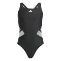 Adidas Mädchen Logo C-Back Swimsuit Kids, Black/White, 11-12 Years