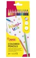 Jovi Buntstifte Woodless, holzfrei, 3-kant Form, ab 3 Jahren, bruchsicher, 12 Farben in einer Schachtel