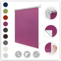 Lichtblick Original Seitenzugrollo "Klemmfix Hitzeschutz" Gr. 9, pink (fuchsia, fuchsia), 150cm, 40cm