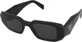 Prada PR 17WS 1AB5S0 Sonnenbrille in Schwarz mit dunkelgrauen Gläsern 49-20
