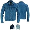 BULLDT Motorradjacke BLD312J Denim BULLDT Motorradjacke Jeansjacke biker Trucker Jacke blau 60/4XL