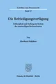 Die Befriedigungsverfügung.: Zulässigkeit und Stellung im System des einstweiligen Rechtsschutzes. (Schriften zum Prozessrecht, Band 43)