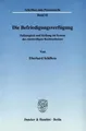 Die Befriedigungsverfügung. Eberhard Schilken