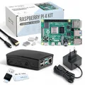 db-tronic Raspberry Pi 4 4GB Starter Set | 64GB Black Edition | Netzteil 15W | Gehäuse schwarz | Kühlkörper Set | 4K Micro HDMI Kabel | Ideal für Smart Home, Retro Gaming & Home Assistant