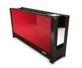 Langschlitztoaster VOLCANO 5 rot mit Glasfronten / 2-Scheiben-Toaster / Toaster