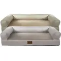 Orthopädisches Hundebett Petlando Alabama Ortho mit abnehmbarem Rand (Größe: L / Farbe: beige)
