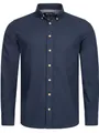 Indicode Herren Riverside Hemd kariert mit Button-Down-Kragen | Herrenhemd Männerhemd Navy XL