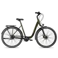 2R Manufaktur Cityrad TRS Plus Wave, 7 Gang Shimano Nexus 7 SG-C6001 Rücktritt Schaltwerk, Nabenschaltung Rücktritt, hydraulische Scheibenbremse grün grün 60 cm