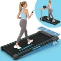 VANNECT Laufband für Zuhause mit Steigung, 1-10 km/h Walking Machine mit LED-Anzeige, 2,75HP Tragbares Laufband, Keine Montage Erforderlich, Bis 1...