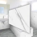 Wandpaneele Klebefliesen Packung mit 2,16 m² - 12 Stück | Wandverkleidung Bad Dusche Küchenrückwand SPC-Vinyl 60x30 cm | wasserfest, kratzfest, alte Fliesen überkleben