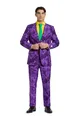 OppoSuits Herren Opposuits – The Joker™ Licensed Superhero Halloween Costumes For Men Full Suit: Jacket, Pants Herrenanzug, Violett, 54 EU