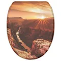 Sanilo WC-Sitz "Grand Canyon", Absenkautomatik & Schnellverschluss, Holz - braun