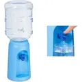Wasserspender Mit Tank & Zapfhahn, Tisch Trinkwasserspender Büro, 4,5 L, Kunststoff, H X D: 47,5 X 17 Cm, Blau - Relaxdays