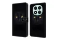 CLM-Tech Handytasche für Xiaomi Redmi Note 14 PRO 5G Hülle aus PU-Leder Klapphülle (schwarzer Panther Augen, Handyhülle mit Standfunktion - Wallet Flip Case inklusive Kartenfächer), Cover mit Magnetverschluss für Xiaomi Redmi Note 14 Pro 5G / 4G
