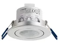 SEBSON Bewegungsmelder Innen, Unterputz Decken Montage, programmierbar, Infrarot Sensor, Reichweite 3-8m / 360°, LED geeignet, schwenkbar, 3-Draht