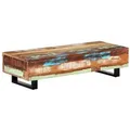 vidaXL Couchtisch 120x50x30 cm Massives Altholz und Stahl