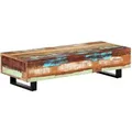 Couchtisch 120x50x30 Cm Massives Altholz Und Stahl Vidaxl