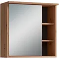 Mid.you Spiegelschrank Wellness, Anthrazit, Eiche Artisan, Holzwerkstoff, 4 Fächer, 60x61x28 cm, FSC Mix, Typenauswahl, Badezimmer, Badezimmerspiegel, Spiegelschränke