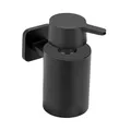 WENKO Turbo-Loc® Seifenspender ohne Bohren Mod. Porto Black, Wandmontage mit Klebepad