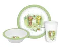 Geda Labels GmbH Kindergeschirr-Set Janosch Kids 3teilig (3-tlg), PP, Grün, 21,5x21,5x8,5, spülmaschinengeeignet