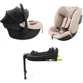 Kinderkraft ENDURA SAFE Modular System – Babyschale & Kindersitz 2in1 mit drehbarer ISOFIX-Basis, i-Size, Beige - Beige