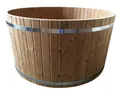 JVmoebel Whirlpool-Badewanne Thermoholz Whirlpool Badefass mit Massagedüsen für Garten, Made in Europe