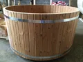 Garten Bad Thermoholz Whirlpool Badefass Outdoor-Spa Erholungsbecken