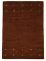 carpetfine Wollteppich Gabbeh Uni Braun 60x90 cm | Moderner Teppich für Wohn- und Schlafzimmer