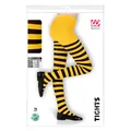WIDMANN MILANO Kinder Strumpfhose gestreift Kostüm Zubehör Hexe Biene Elf