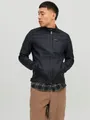 Jack & Jones Lederimitatjacke JJEROCKY in Kunstlederoptik mit Reißverschlusstaschen unifarben, modisch, regular fit, Lederimitat