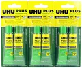 3x UHU PLUS ENDFEST 300 2-K-Epoxidkleber Klebstoff *45640* 33 g (403,54 €/kg)