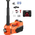 VEVOR elektrischer Wagenheber 5 t Scherenwagenheber mit eingebauter Pumpe, 12 V verstellbarer Reifenwechselersatz mit sicherem Hammer & LED-Licht, ...