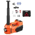 VEVOR elektrischer Wagenheber 5 t Scherenwagenheber mit eingebauter Pumpe, 12 V verstellbarer Reifenwechselersatz mit sicherem Hammer & LED-Licht
