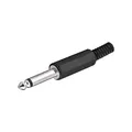 Wentronic Goobay SM 63 K Klinkenstecker 6,35 mm Mono, Plastikhüls
