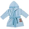 Egeria 501018 Teddy Bear Kapuzenmantel Baby Bademantel, Bio Baumwolle, 32 x 24 x 10 cm, Sky