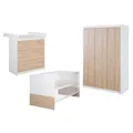 roba Kinderzimmerset 'Gabriella', 3tlg, bicolor, inkl. Bett ca. 70x140cm, Wickelkommode mit 3 Schubladen, Schrank 3-türig