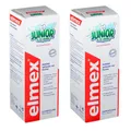 2x Elmex Junior Mundspülung 400 ml - Kinder Mundspülung mit Fluorid Zahnpflege